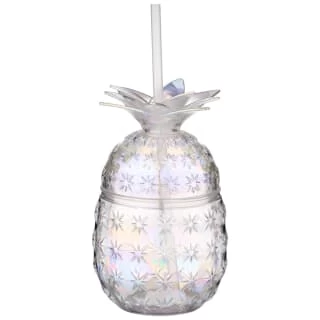 B&M Iridescent Pineapple Glass Cup 1 B&M Iridescent Pineapple Glass Cup