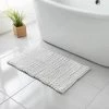 Retreat Knitted Bath Mat 50 X 80cm - White