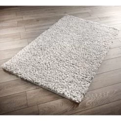 B&M Chunky Knit Rug 100 X 150cm - Silver