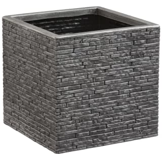 B&M Large Square Planter - Pewter 1 B&M Large Square Planter - Pewter