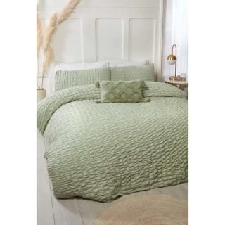 B&M Lara King Duvet Set - Sage 1 B&M Lara King Duvet Set - Sage