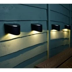 Solar Powered Down Lights - White LED 4pk