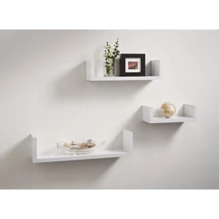 Lokken Set Of 3 Shelves - White 1 Lokken Set Of 3 Shelves - White