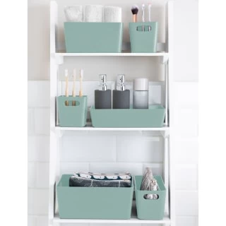 Soho Storage Tub 11 X 25.5 X 17cm - Sage 2 Soho Storage Tub 11 X 25.5 X 17cm - Sage - Image 2