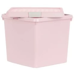 B&M Waffle Clip Box Storage Cube 14L - Dusty Pink -Home Decor Sales 384965 dusky pink 14l waffle clip box cube 3