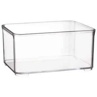 Clear Nestable Storage Tub - Medium 1 Clear Nestable Storage Tub - Medium