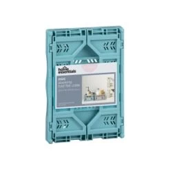 Mini Stacking Fold Flat Crate 22.2 X 15 X 8.7cm - Teal -Home Decor Sales 384982 home essebtials mini stacking fold flat crate soft teal
