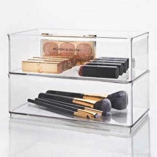 Clear Nestable Storage Tub - Large 2 Clear Nestable Storage Tub - Large - Image 2