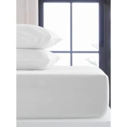 Silentnight King Fitted Sheet - White