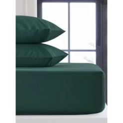 Silentnight Single Fitted Sheet - Dark Green