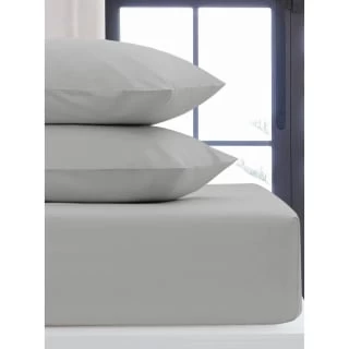 Silentnight Double Fitted Sheet - Light Grey 1 Silentnight Double Fitted Sheet - Light Grey