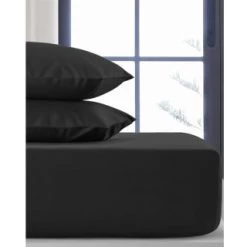 Silentnight Black King Fitted Sheet