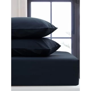 Silentnight Navy Double Fitted Sheet 1 Silentnight Navy Double Fitted Sheet