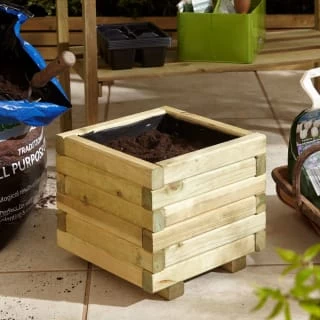 Astmoor Square Planter 30 X 30 X 27cm 2 Astmoor Square Planter 30 X 30 X 27cm - Image 2