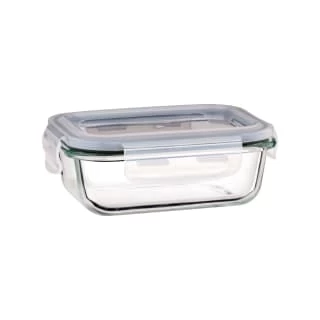 B&M Small Eco Glass Clip Lock Food Container 2 B&M Small Eco Glass Clip Lock Food Container - Image 2