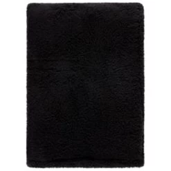 Simply Everyday Teddy Rolled Throw - Black -Home Decor Sales 388692 simply teddy rolled throw black 4