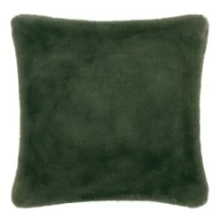 B&M Aspen Faux Fur Cushion - Green
