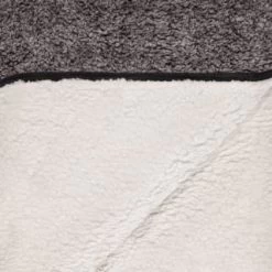 B&M Montana Two Tone Sherpa Throw - Charcoal -Home Decor Sales 388866 montana two tone sherpa throw charcoal 4