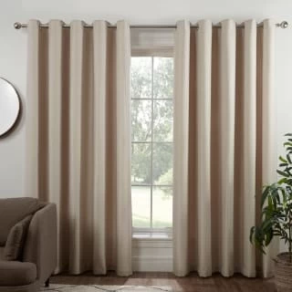 B&M Colorado Hopsack Fully Lined Cream Eyelet Curtains 46 X 54" 1 B&M Colorado Hopsack Fully Lined Cream Eyelet Curtains 46 X 54"