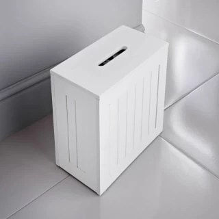 Maine Bathroom Storage Unit - White 2 Maine Bathroom Storage Unit - White - Image 2