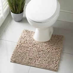 B&M Signature Noodle Pedestal Mat - Biscuit