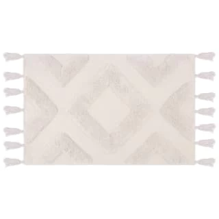 B&M Diamond Flatweave Bath Mat - Cream 1 B&M Diamond Flatweave Bath Mat - Cream