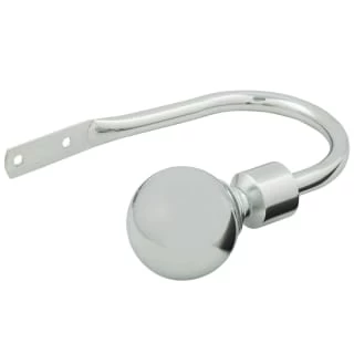 B&M Shiny Nickle Silver Orb Curtain Hold Backs 2pk 1 B&M Shiny Nickle Silver Orb Curtain Hold Backs 2pk