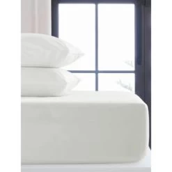Simply Everyday Single White Fitted Sheet