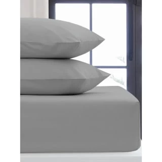 Simply Everyday Silver Double Fitted Sheet 1 Simply Everyday Silver Double Fitted Sheet