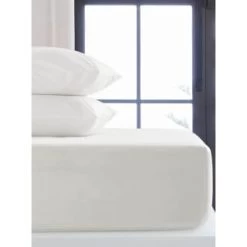 Simply Everyday Cream King Fitted Sheet