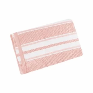 B&M Newbury Stripe Hand Towel - Blush 1 B&M Newbury Stripe Hand Towel - Blush