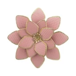 B&M Flower Wall Plaques 2pk - Pink -Home Decor Sales 392757 2pk metal wall flowers pink 4