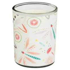 B&M Boho Garden Mini Printed Candles 3pk -Home Decor Sales 392778 3pk mini printed candles 3