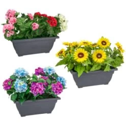 Bloom Basic Window Box - Hydrangea 5 Bloom Basic Window Box - Hydrangea -Home Decor Sales 392827 basic window box group