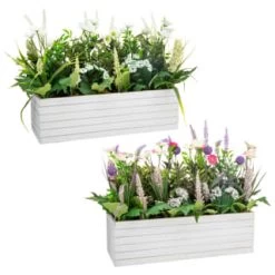 Bloom Extra Large Window Box - White 5 Bloom Extra Large Window Box - White -Home Decor Sales 392833 extra large window box multi