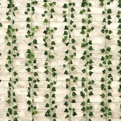 Solar Powered Artificial Ivy Leaf Curtain 180 X 180cm 8 Solar Powered Artificial Ivy Leaf Curtain 180 X 180cm -Home Decor Sales 392924 180x180cm solar artificial ivy leaf curtain 2