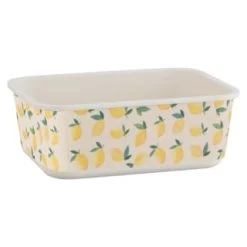 B&M Rectangular Tubs 2pk - Lemons -Home Decor Sales 392929 2pk reuse and repurpose rectangle tubs lemon