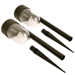 Monaco Solar Powered Post Lights 2pk 2 Monaco Solar Powered Post Lights 2pk - Image 2