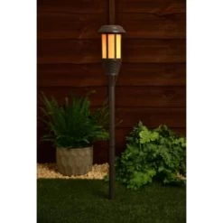 Solar Powered Flame Effect Tiki Torch -Home Decor Sales 392994 solar powered flame effect tiki torch 3