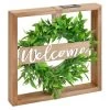 B&M Framed Foliage Solar Wall Plaque