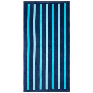B&M Adult's Beach Towel - Blue Stripes 1 B&M Adult's Beach Towel - Blue Stripes