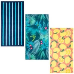 B&M Adult's Beach Towel - Blue Stripes 9 B&M Adult's Beach Towel - Blue Stripes -Home Decor Sales 393917 adult printed beach towel group 2