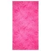B&M Oversized Jacquard Beach Towel - Pink Tropical