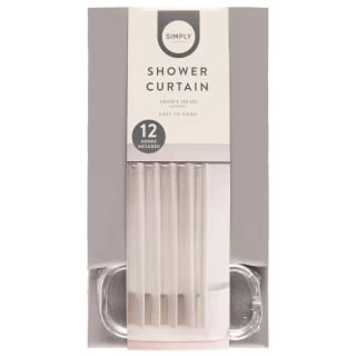 Simply Everyday Shower Curtain - Grey 2 Simply Everyday Shower Curtain - Grey - Image 2