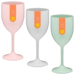 B&M Simply Summer Wine Glass - Grey -Home Decor Sales 394256 colour wine glass group