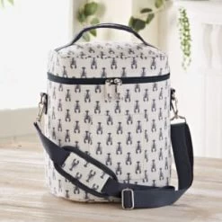 B&M Ocean Print Cooler Bag - White -Home Decor Sales 394307 ocean print cooler bag white