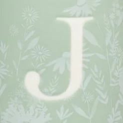 B&M Floral Alphabet Mug (Assorted) -Home Decor Sales 394397 floral alphabet mug green j 2