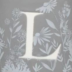 B&M Floral Alphabet Mug (Assorted) -Home Decor Sales 394397 floral alphabet mug grey l 2