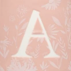 B&M Floral Alphabet Mug (Assorted) -Home Decor Sales 394397 floral alphabet mug pink a 2