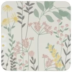 B&M Floral Placemat & Coaster Set 8pc -Home Decor Sales 394455 floral placemat and coaster set 8pc 3